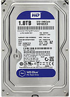 Накопитель (жесткий диск) HDD SATA 1.0TB WD Blue 7200rpm 64MB (WD10EZEX) Refurbished