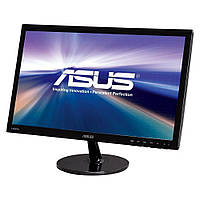 Монитор 22" FullHD 1920*1080 TN Asus VS228H LED VGA DVI HDMI чёрный бу с кабелями