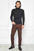 Штаны мужские темно-коричневого цвета 163983T Бесплатная доставка
