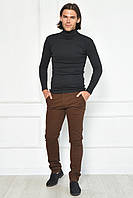 Штаны мужские темно-коричневого цвета 163993T Бесплатная доставка