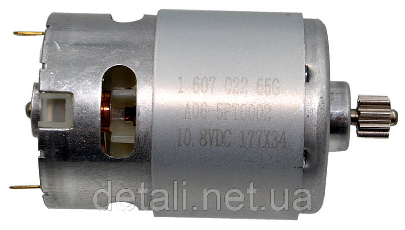 Двигун шуруповерта Bosch GSR 1000 оригінал 2609199956 (9 зубів d38 Lвала 68), фото 1