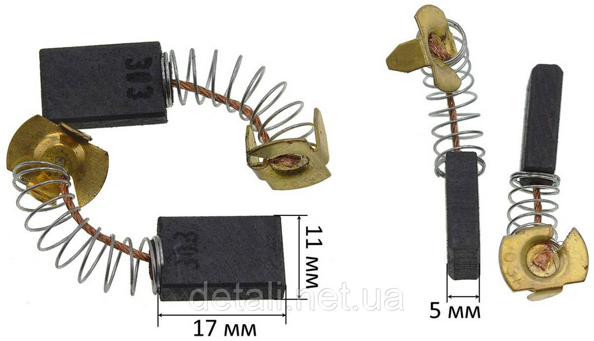 Щетки 5х11х16 аналог Makita CB-304 п-образная аналог 191961-6 - фото 2 - id-p657489229