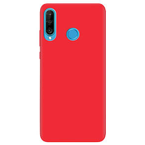 Чохол-бампер Червоний силіконовий для Huawei P30 Lite, фото 1