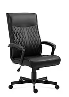 Крісло офісне Markadler Boss 3.2 Black комп'ютерне екокожа для офісу будинку R_2037