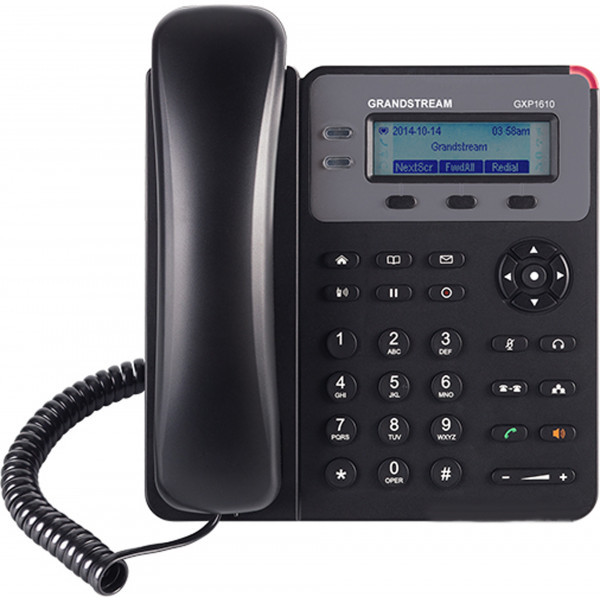 Телефон IP Grandstream GXP1610 301-500 2 лінії дротовий чорний