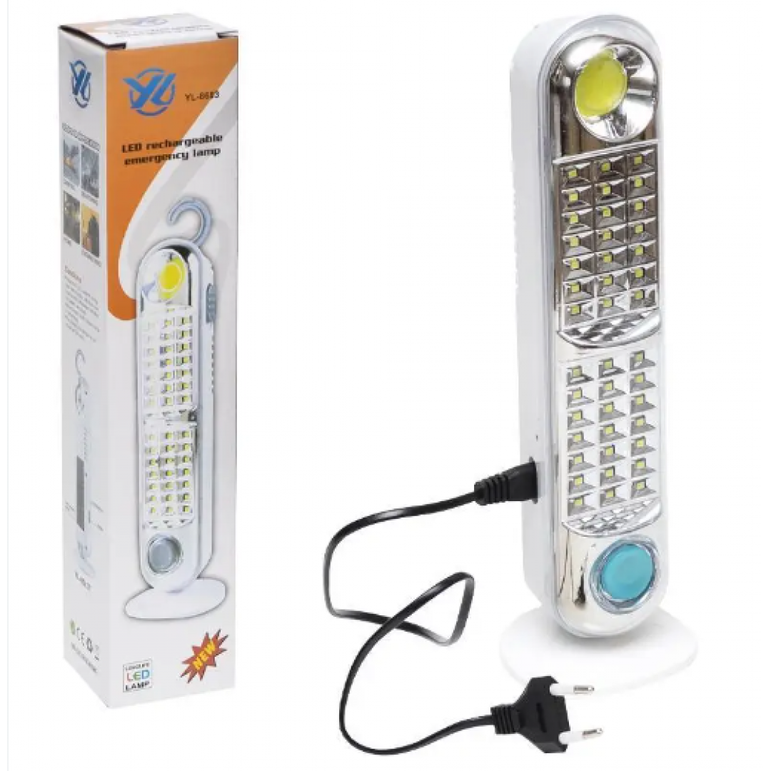 Світлодіодний ліхтар на акумуляторі з підставкою і підвіскою - фото 2 - id-p1817602241
