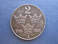 Монета 2 эре Швеция 1950 железо