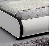 Елегантне шкіряне ліжко SEVI 180х200 см. з LED-підсвіткою, фото 5