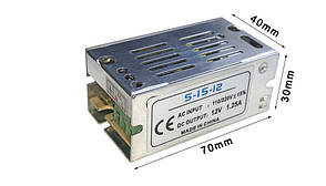 Блок живлення 12В 1,25А 12V 1,25A S-15-12