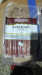 Ковбаски  "Баварські"  першого сорту,напівкопчені ,з м*яса птиці,пачка   6 шт,заморожені