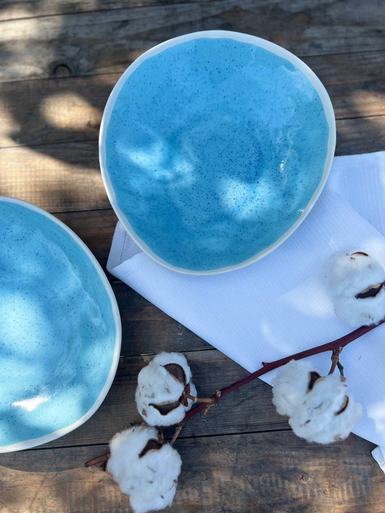 Тарілка для сніданків 500 мл, «Simple blue», фото 1