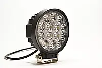 Светодиодная LED фара рабочая 42W/60° 42 Вт,.(3Вт*14ламп) Широкий луч (Желтый свет)