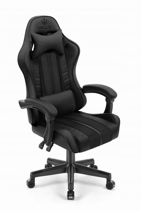 Игровое кресло Hell's Chair HC-1004 чёрное - фото 1 - id-p1938176485