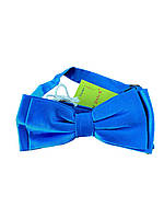 Синяя бабочка галстук Coton Doux, ручной работы, шелковая бабочка.