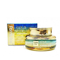 Крем Farmstay Gold Collagen питательный с золотом и коллагеном Nourishing Cream 55 ml