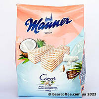 Manner Wien original Cocos вафли с кокосовым кремом вегетарианские без яиц 400 г Австрия