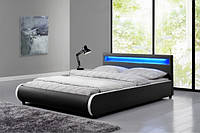 Кровать кожаная SEVI 180х200 см. с LED подсветкой