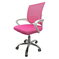 Крісло офісне комп'ютерне Комфортне крісло B-619 Офісні крісла та стільці Офісний стілець крісло рожевий
