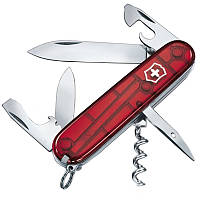 Нож складной, мультитул Victorinox Spartan (91мм, 12 функций), красный прозр. 1.3603.Т