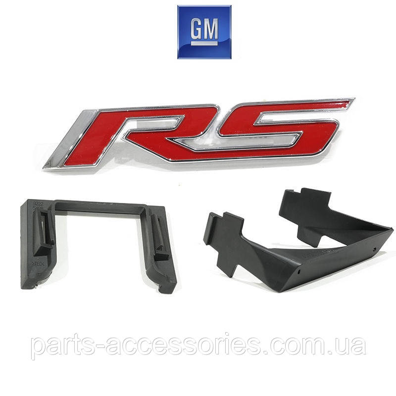 Chevrolet Camaro 2010-2013 Ємблема значок передній RS в решітку радіатора Новий Оригінал, фото 1