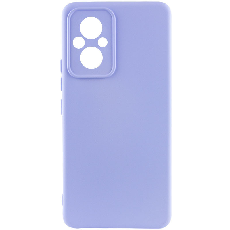 Чохол Silicone Cover Lakshmi Full Camera (AA) для Xiaomi Poco M5 | Мікрофібра Бузковий / Dasheen, фото 1