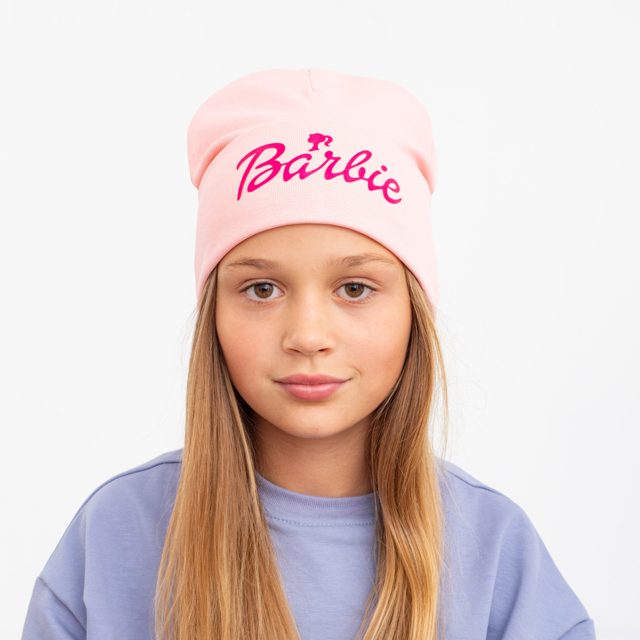 Шапка Рібана х/б Barbie рожевий