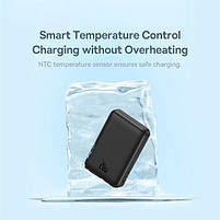 Повербанк з бездротовою зарядкою Baseus Magnetic Mini Air 20W 10000 mAh для iPhone, Black, фото 6