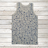 Трикотажна майка, біла з малюнком Футболісти