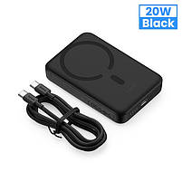 Повербанк з бездротовою зарядкою Baseus Magnetic Mini Air 20W 10000 mAh для iPhone, Black, фото 8