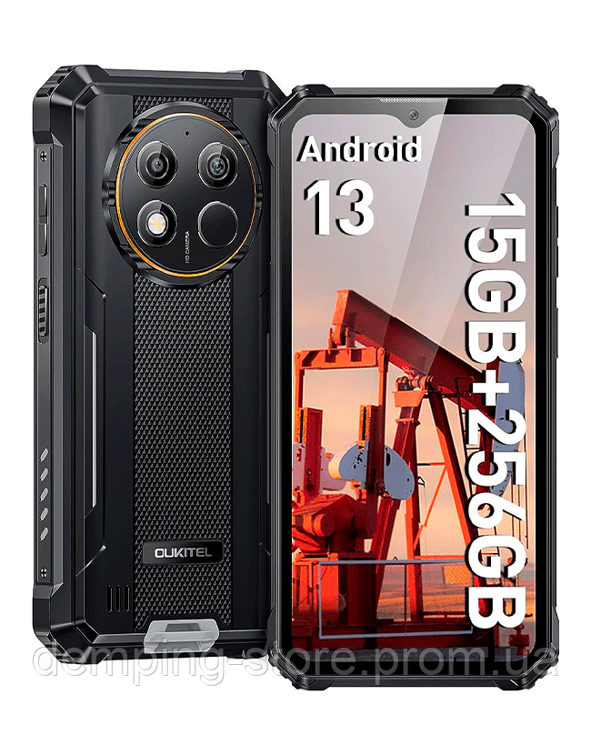 Защищенный Смартфон Oukitel WP28 8/256gb Black Черный IP68/IP69 ...