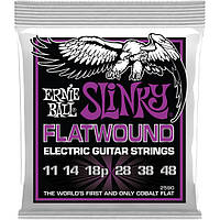 Струны Ernie Ball 2590 Flatwound Cobalt Power Slinky 11-48