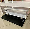 Тумба під телевізор Моніка 500х1400х350мм німфея альба лак + чорний глянець Світ меблів, фото 7