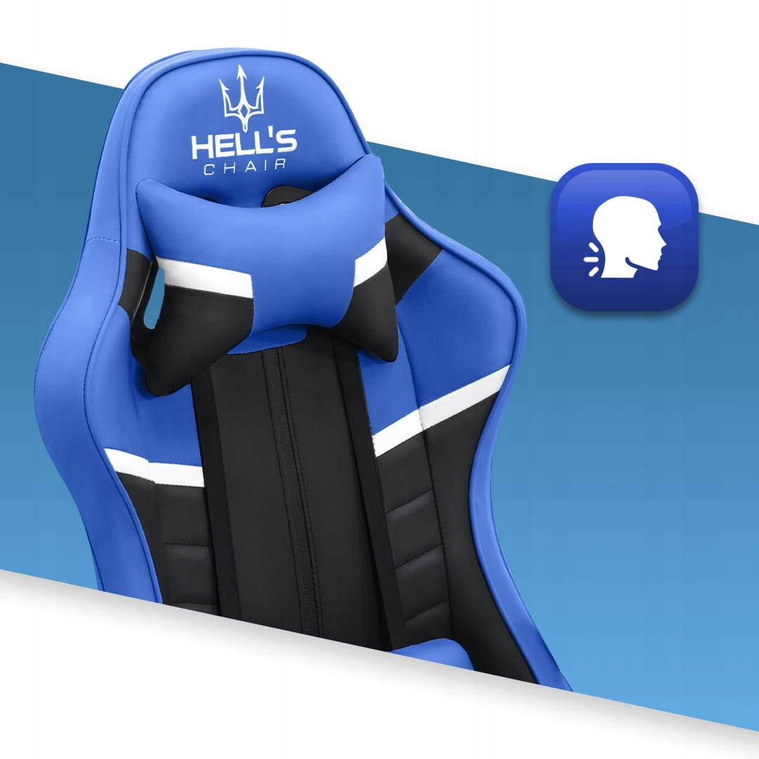 Игровое кресло Hell's Chair HC-1004 синее - фото 5 - id-p1938215380