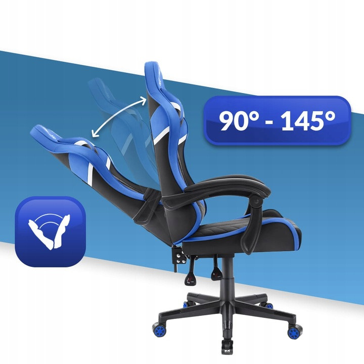 Игровое кресло Hell's Chair HC-1004 синее - фото 7 - id-p1938215380