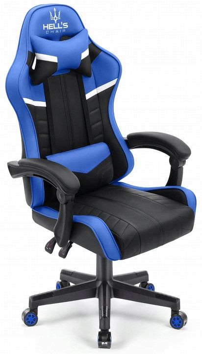 Игровое кресло Hell's Chair HC-1004 синее - фото 1 - id-p1938215380