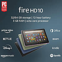 Планшет Amazon Fire HD 10 (11th gen 2021) 1080p Full HD 3/64 GB Black 10,1 дюймов, качественное мультимедиа