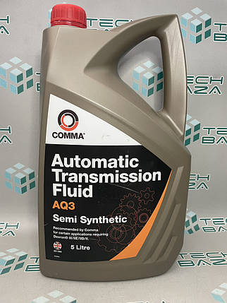 Трансмісійна олива COMMA AQ3 Automatic Transmission Fluid dexron III 5 л., фото 1