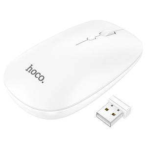 Миша Hoco GM15 Art (2.4G / BT Wireless dual channel) Білий