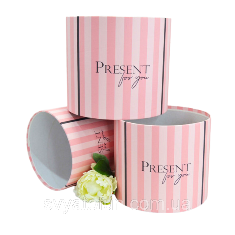 Капелюшна коробка без кришки Present for you 16х14см
