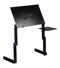 Столик для ноутбука з охолодженням Laptop Table T8, Столик-трансформер для ноутбука з вентилятором, фото 5
