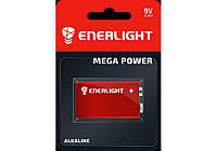 Батарейка ENERLIGHT MEGA POWER 6LR61 Крона BLI 1