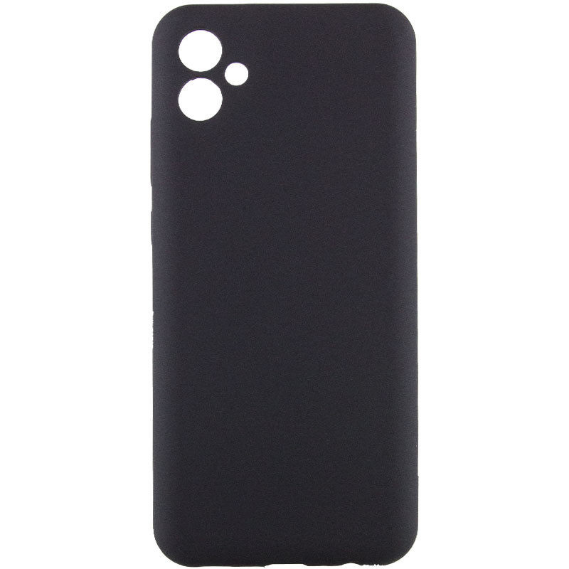 Чохол Silicone Cover Lakshmi Full Camera (AA) для Samsung Galaxy A06 | Мікрофібра Чорний / Black, фото 1