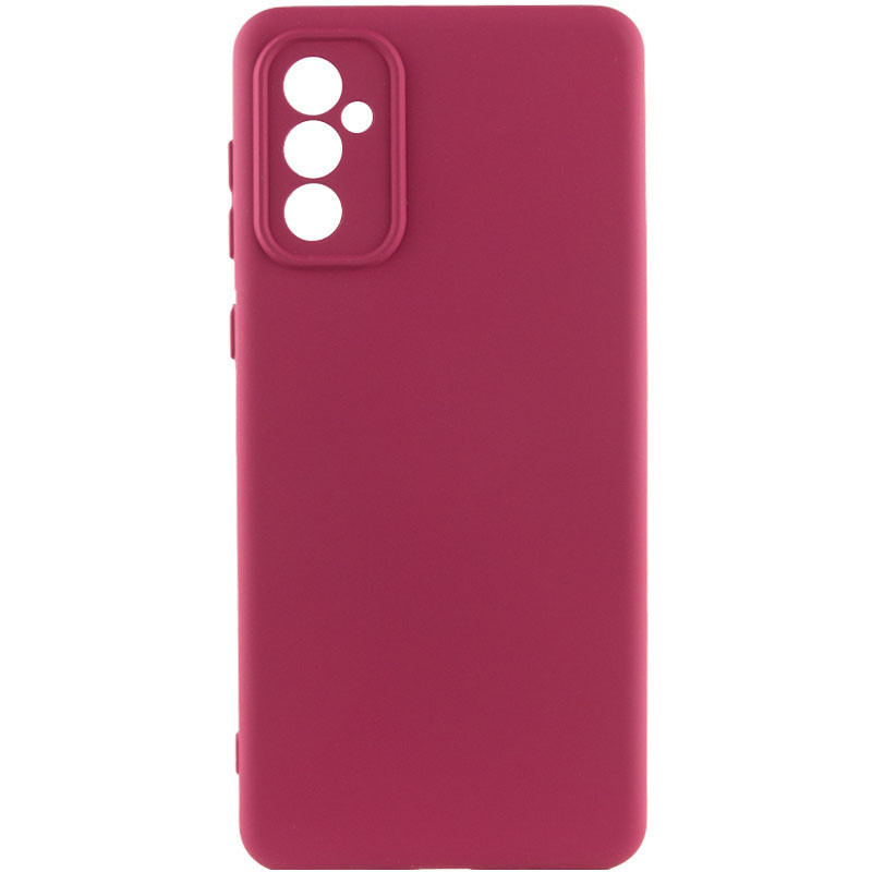 Чохол GETMAN Liquid Silk Full Camera для Samsung Galaxy A36 5G | TPU + Мікрофібра Бордовий / Marsala