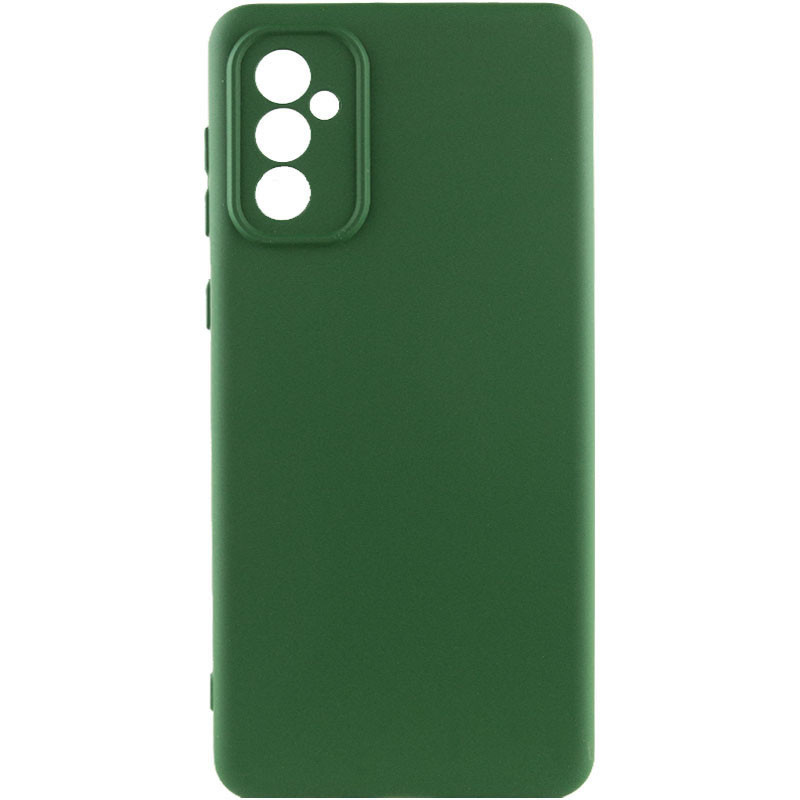 Чохол Silicone Cover Lakshmi Full Camera (AA) для Samsung Galaxy A56 5G | Мікрофібра Зелений / Dark green