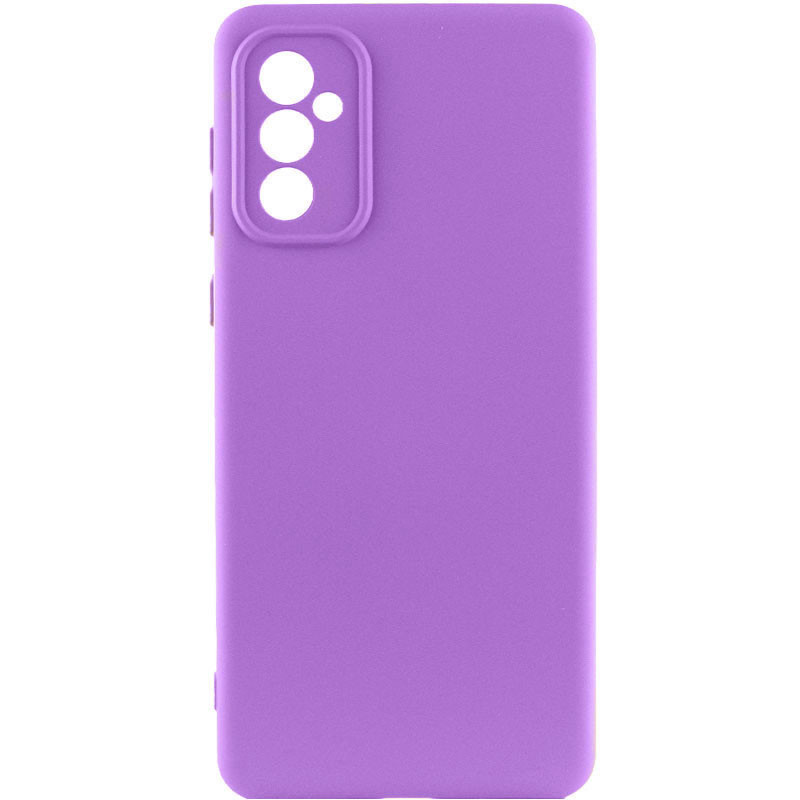 Чохол Silicone Cover Lakshmi Full Camera (AA) для Samsung Galaxy A56 5G | Мікрофібра Фіолетовий / Purple