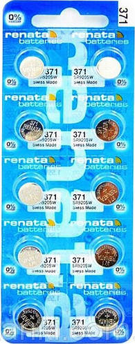 Батарейка Renata 371 / SR920 10 шт в блистере BE (ID#1938237718), цена ...