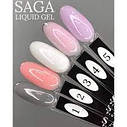 РІДКИЙ ПОЛІГЕЛЬ прозорий Saga LIQUID POLYGEL clear No01, 15 МЛ, фото 3
