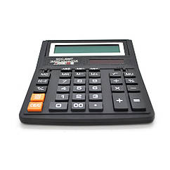 Калькулятор офісний стандарт 888T, 33 кнопки, чорний, розміри 206 * 156 * 31мм, BOX