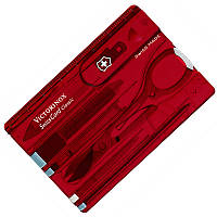 Набор Victorinox Swisscard (82х54х4мм, 10 функций), красный 0.7100.T