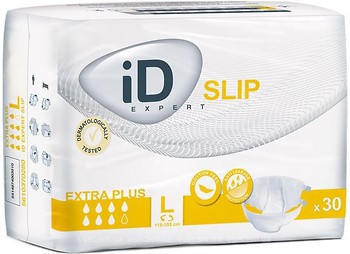 Підгузки для дорослих iD Slip Extra Plus Large №30 / Памперси для літніх людей і лежачих хворих 30шт/уп.